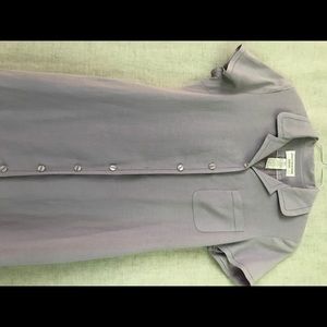 Vintage Jones NewYork Button Down Linen Silk dress